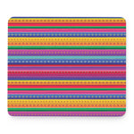 Colorful Mexican Serape Pattern Print Mouse Pad