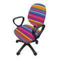Colorful Mexican Serape Pattern Print Office Chair Cover