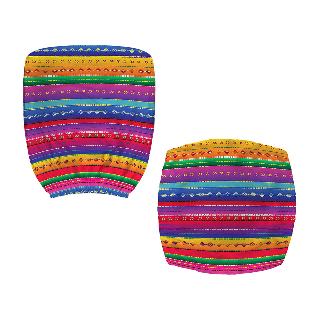 Colorful Mexican Serape Pattern Print Office Chair Cover
