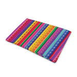 Colorful Mexican Serape Pattern Print Pet Cooling Mat Cover