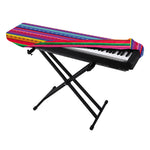 Colorful Mexican Serape Pattern Print Piano Keyboard Cover