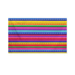 Colorful Mexican Serape Pattern Print Polyester Flag