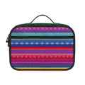 Colorful Mexican Serape Pattern Print Portable Lunch Bag
