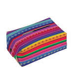 Colorful Mexican Serape Pattern Print Rectangle Tissue Box Cover
