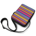 Colorful Mexican Serape Pattern Print Rectangular Crossbody Bag