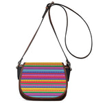 Colorful Mexican Serape Pattern Print Saddle Bag