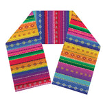 Colorful Mexican Serape Pattern Print Scarf