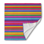 Colorful Mexican Serape Pattern Print Silk Bandana