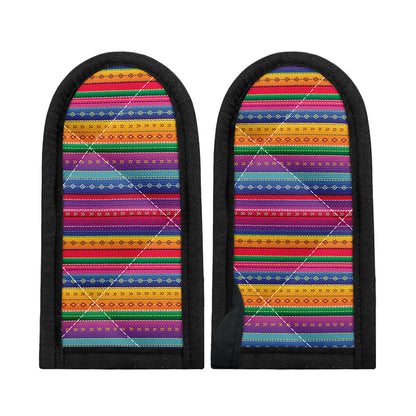 Colorful Mexican Serape Pattern Print Skillet Handle Cover
