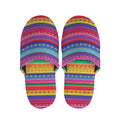 Colorful Mexican Serape Pattern Print Slippers