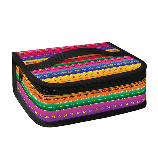 Colorful Mexican Serape Pattern Print Small Lunch Bag