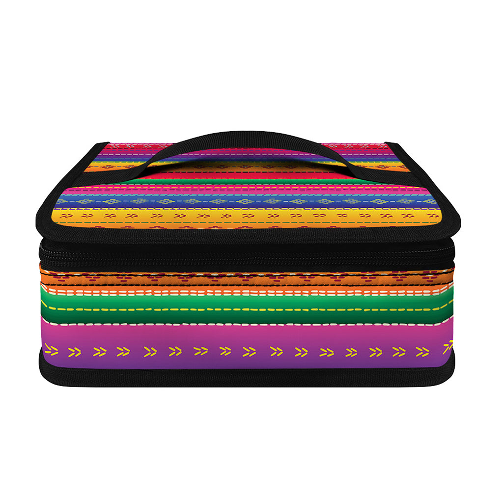 Colorful Mexican Serape Pattern Print Small Lunch Bag