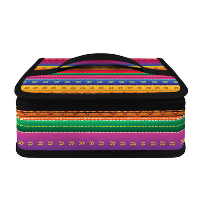 Colorful Mexican Serape Pattern Print Small Lunch Bag
