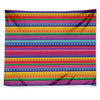 Colorful Mexican Serape Pattern Print Tapestry