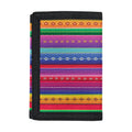 Colorful Mexican Serape Pattern Print Trifold Wallet