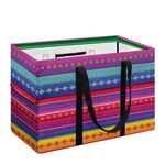 Colorful Mexican Serape Pattern Print Utility Tote Bag