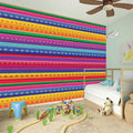 Colorful Mexican Serape Pattern Print Wall Sticker