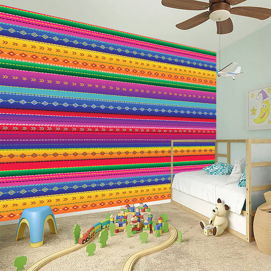 Colorful Mexican Serape Pattern Print Wall Sticker