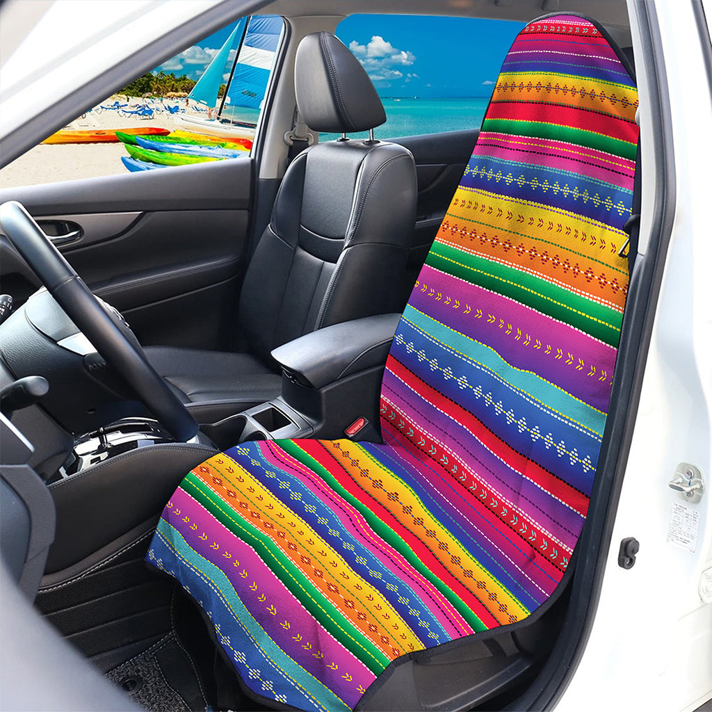 Colorful Mexican Serape Pattern Print Waterproof Car Seat Cover