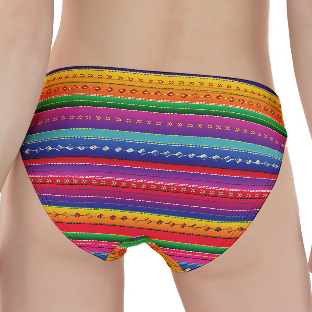 Colorful Mexican Serape Pattern Print Women's Panties