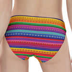 Colorful Mexican Serape Pattern Print Women's Panties