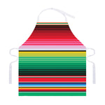 Colorful Mexican Serape Stripe Print Adjustable Apron