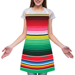 Colorful Mexican Serape Stripe Print Adjustable Apron
