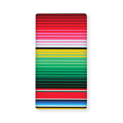 Colorful Mexican Serape Stripe Print Baby Crib Sheet
