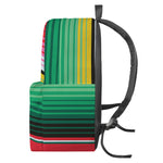 Colorful Mexican Serape Stripe Print Backpack