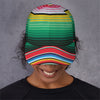 Colorful Mexican Serape Stripe Print Baseball Cap