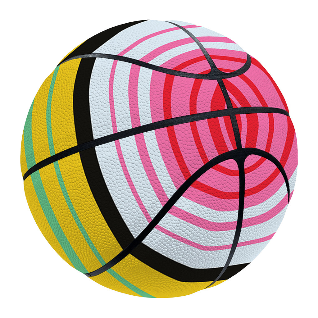 Colorful Mexican Serape Stripe Print Basketball