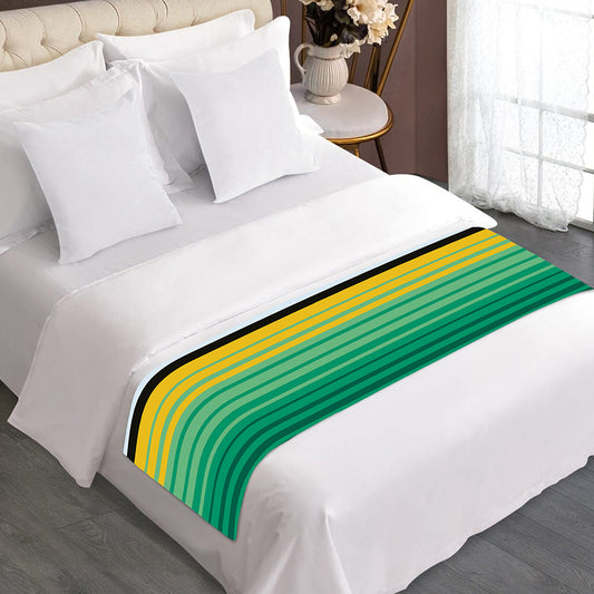Colorful Mexican Serape Stripe Print Bed Runner
