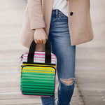 Colorful Mexican Serape Stripe Print Bible Tote Bag