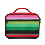 Colorful Mexican Serape Stripe Print Briefcase Bible Bag