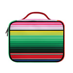 Colorful Mexican Serape Stripe Print Briefcase Bible Bag