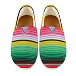 Colorful Mexican Serape Stripe Print Casual Shoes