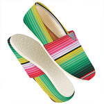 Colorful Mexican Serape Stripe Print Casual Shoes