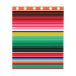 Colorful Mexican Serape Stripe Print Curtain