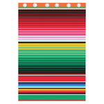Colorful Mexican Serape Stripe Print Curtain