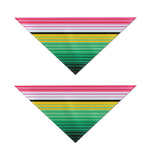 Colorful Mexican Serape Stripe Print Dog Bandana