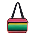 Colorful Mexican Serape Stripe Print Double Strap Bible Bag
