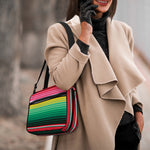 Colorful Mexican Serape Stripe Print Double Strap Bible Bag