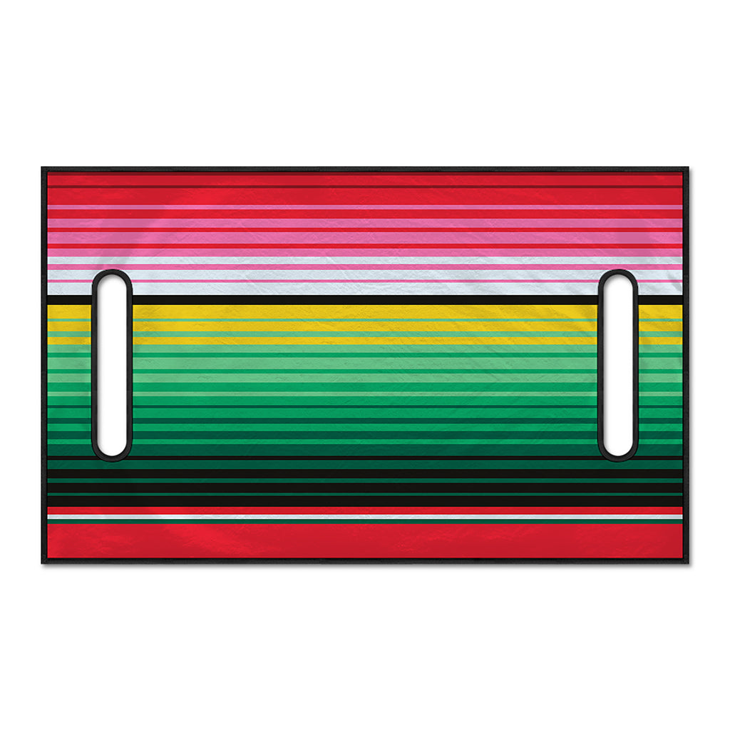 Colorful Mexican Serape Stripe Print Golf Cart Seat Cover