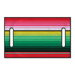 Colorful Mexican Serape Stripe Print Golf Cart Seat Cover
