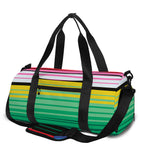 Colorful Mexican Serape Stripe Print Gym Bag