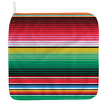 Colorful Mexican Serape Stripe Print Hand Towel