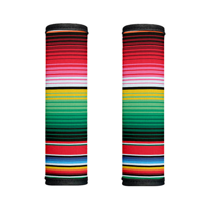 Colorful Mexican Serape Stripe Print Handle Covers