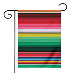 Colorful Mexican Serape Stripe Print House Flag