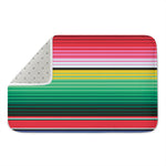 Colorful Mexican Serape Stripe Print Indoor Door Mat
