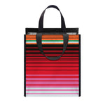 Colorful Mexican Serape Stripe Print Insulated Lunch Tote